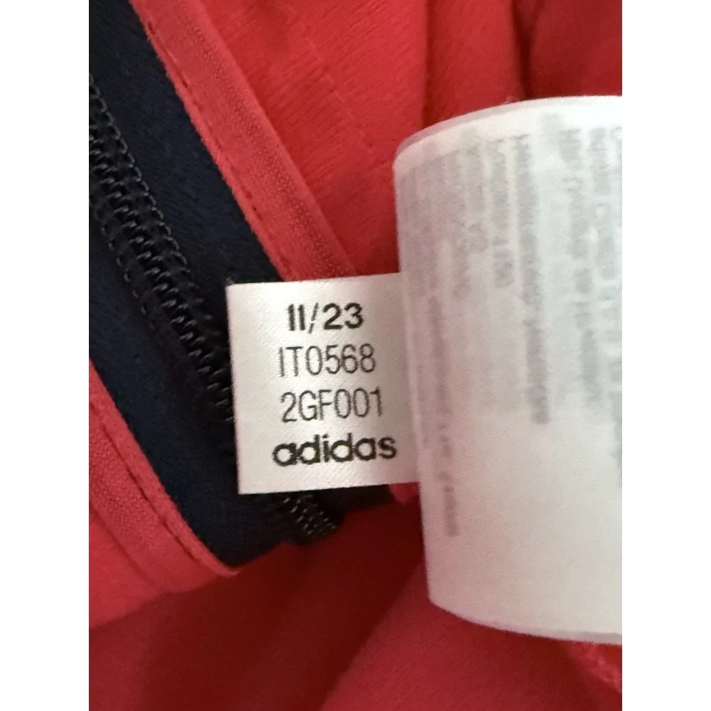 Adidas Essentials Jacket Mens L Blue Orange Colorblock Tricot‎ Track  Athleisure